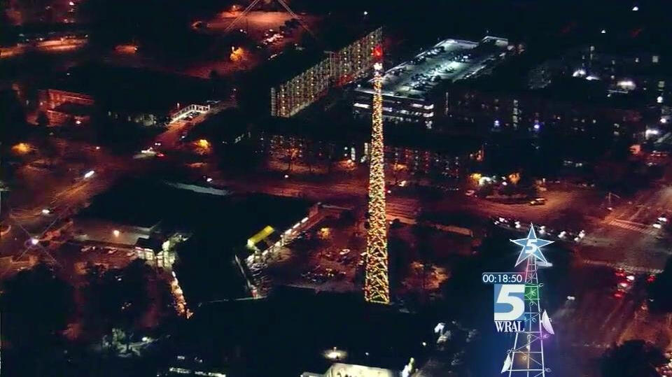 WRAL Tower Lighting